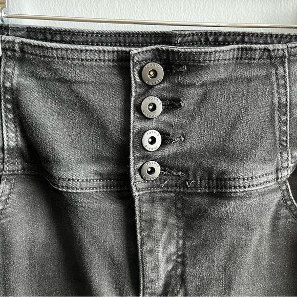 Torrid Feel the Fit Skinny Jeans Women's 14R Black High Rise Button Fly - Picture 3 of 12
